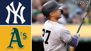 New York Yankees @ Oakland Athletics | Game Highlights | 6/29/23