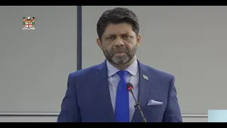 Fijian Attorney-General and Minister for Economy holds press conference