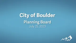 7-25-23 Planning Board Meeting
