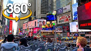 360° Double Decker NYC Big Bus Tour - Times Square / 5th Avenue / Brooklyn Bridge / Wall Street