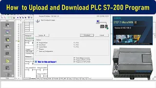 how to upload and Download PLC S7-200 using Step7 Microwin in Window 10 | PLC Siemens | Automation