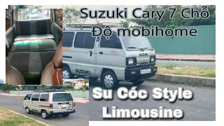 Suzuki carry 7 chỗ Bstp chính chủ - Su cóc độ mobihome phong cách limousine - Xe máy Lý Minh Thái
