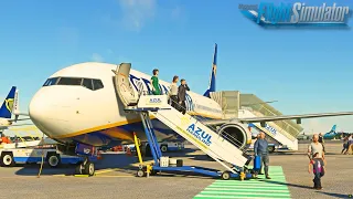 B737 Ryanair | 4K ULTRA SETTINGS | Bologna ✈ Porto | MSFS