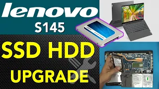 Lenovo Ideapad S145 14Iwl Laptop SSD HDD Upgrade Guide