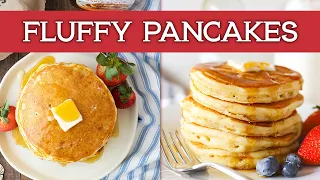 3 SECRETS for the FLUFFIEST Pancakes 🥞🙌🏻🤩