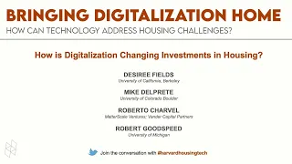 Bringing Digitalization Home: How Can Technology Address Housing Challenges? | Panel 2