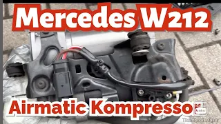 W212 Kompressor für Airmatic tauschen Hinterachse wechseln