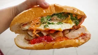 $1 BANH MI Vietnam Street Food | Cheap VIETNAMESE FOOD in Hanoi, Vietnam