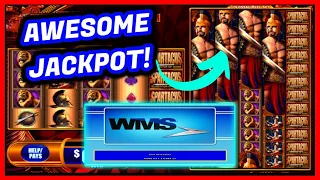 FINALLY A JACKPOT HANDPAY! 💰🥳 (BET $62.50) Spartacus Slot Machine Casino Game / BIG WINS FREE SPINS!