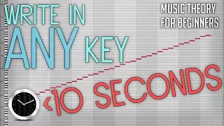 How to Write in ANY Key with one Helpful Trick // Music Theory for Beginners