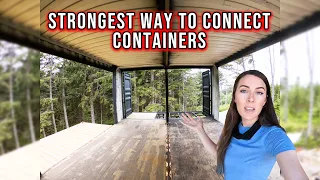 How we CONNECTED the INTERIOR of our CONTAINER HOUSE #build #howto #diy #home