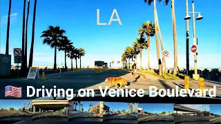 May 20, 2020 [4K] Driving on Venice Blvd in Los Angeles. Downtown to Venice Beach. Dash Cam Tours