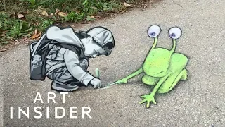 Artist’s Chalk Sidewalk Drawings Will Mess With Your Perception