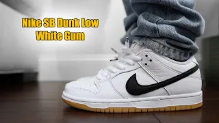 This Shoe Will Restock All Year || Nike SB Dunk Low White Gum Quick Review + On Foot + Sizing