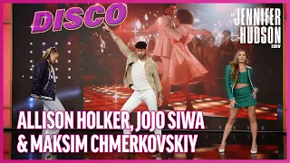 Jojo Siwa, Allison Holker & Maksim Chmerkovskiy Compete in a Dance-Off!