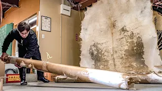 The process of making beautiful traditional Japanese drums