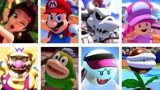 Mario Tennis Aces - All Character Intros (DLC Included)