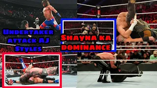 Undertaker returns and attack AJ Styles Shayan dominance WWE Elimination chamber 2020 full  results