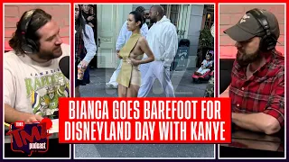 Kanye & Bianca Barefoot and Nearly Naked at Disneyland | The TMZ Podcast