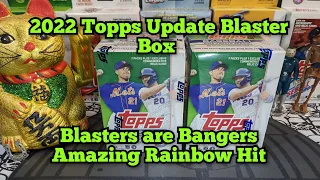 2022 Topps Update Baseball Blaster Box Rip Blasters are Bangers Amazing Rainbow Rookie Hit🔥