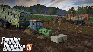 Kiszonka 2015 i wielka wtopa na PGR MafiaSolec ☆ Farming Simulator 2015 ㋡ Let's Play #29 MP