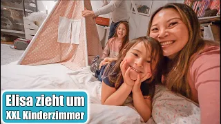 Elisa zieht um 🙈 Neues XXL Kinderzimmer im neuen Haus! Übernachtungsparty mit Clara | Mamiseelen