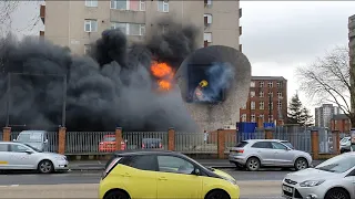 FIRE in portland house in ashton-under-lyne