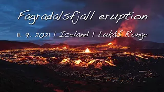 Fagradalsfjall volcano | Eruption at Geldingadalir valley, Iceland | 11. 9. 2021 | 4K