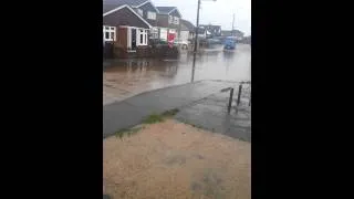 My road in Canvey Island flooded