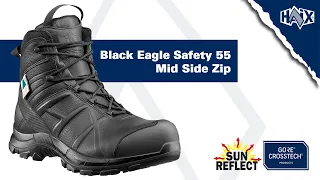 Product Feature: HAIX® Black Eagle Safety 55 Mid Side Zip