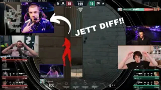 When F0rsaken Jett Diffs Demon1 | Tarik and other streamers react | VCT Masters