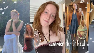 AL MIJN ZOMERKLEDING THRIFTEN ✰ kleine thrift vlog, try on haul en Vinted tips ♡