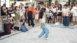 20230826 hongdae busking 홍대 혼성댄스팀 SWD(위댄) 버스킹 03 - 외국인 관객참여(foreign audience) CAKE _ ITZY