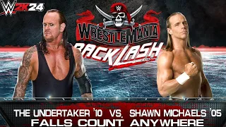 Full Match - The Undertaker '10 vs Shawn Michaels '05: Falls Count Anywhere: WrestleMania|WWE 2K24