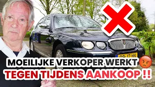 Moeilijke verkoper werkt tegen tijdens aankoop !!