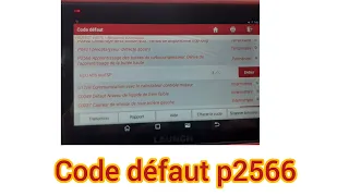 code défaut p2566