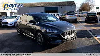 Ford Focus 1.0L 5 Door EcoBoost Hybrid ST-Line X Edition at Paynes of Hinckley (KP21OYE)