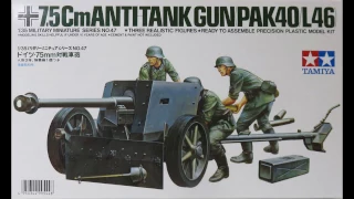 Tamiya 1/35 7.5 cm Anti-tank Gun Pak 40/L46 Kit# 35047