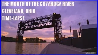 The Mouth of the Cuyahoga River - Cleveland, Ohio - Time Lapse