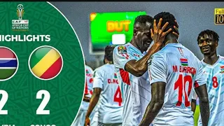 Gambia 🇬🇲 vs Congo 🇨🇬  2:2 AFCON 2024 Highlights