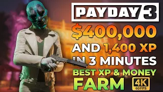 Payday 3 - NEW BEST XP & MONEY FARM (How To Rock The Cradle In 3 Minutes on OVERKILL)