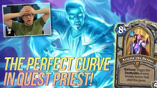 The PERFECT CURVE for Quest Priest! | Hearthstone Standard | Savjz