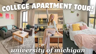 COLLEGE APARTMENT TOUR 🏡 furnished apartment tour fall 2022 | the University of Michigan