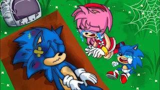 No ... Dad !! Please comeback Sonic - Very Sad Story but Happy Ending | Sonic Animation