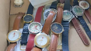 Large Vintage Watch Collection Garage Sale Finds Found a GRAIL Brand!!!!