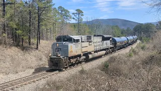 CPKC's Air Force heritage unit #7023 pulls all tankers! (Oklahoma)