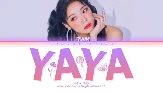 YUBIN (유빈) - yaya (넵넵) (ME TIME) (Color Coded Lyrics Eng/Rom/Han/가사)