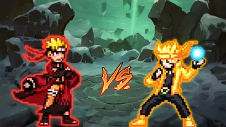 Naruto Sennin V2 VS Naruto(All Form) in Jump Force Mugen