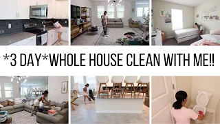 3 DAY WHOLE HOUSE CLEAN WITH ME // EXTREME CLEANING MOTIVATION!! // Jessica Tull
