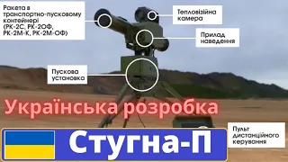 ПТРК українського виробництва Стугна-П, модифікації 130мм та 152мм.